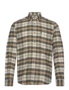 Flannel Big Check Shirt Morris Beige