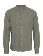Cfanton 0053 Cc Ls Linen Mix Shirt Casual Friday Green