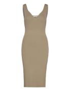 Hollie Knitted Dress Notes Du Nord Beige