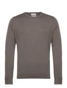 Merino Rws Crew Neck Sweater Calvin Klein Brown