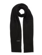 Empire Wide Rib Scarf Michael Kors Accessories Black