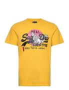 Tokyo Vl Graphic T Shirt Superdry Yellow