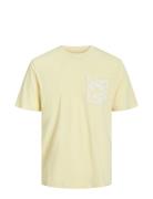 Jorlafayette Pocket Tee Ss Crew Neck Ln Jack & J S Yellow