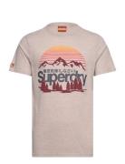 Great Outdoors Graphic T-Shirt Superdry Beige