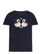 Printed T-Shirt Tom Tailor Navy