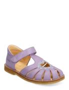 Sandals - Flat - Closed Toe - ANGULUS Purple