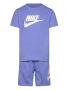 Nkn Club Tee & Short Set Nike Blue