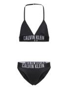 Triangle Bikini Set Nylon Calvin Klein Black