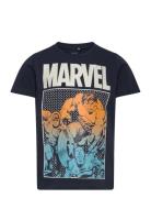 Nkmfrance Marvel Ss Top Mar Name It Navy