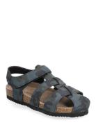 Sandals W. Toe + Velcro Strap Color Kids Grey