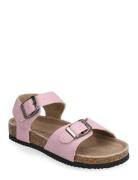 Sandals Velcro Straps Color Kids Pink