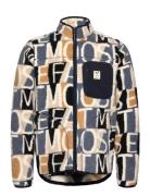 Trevor Fleece Jacket Aop Fat Moose Grey