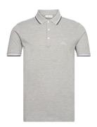 Polo Shirt With Contrast Piping Lindbergh Grey