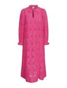 Yassunsi Ls Long Dress S. YAS Pink