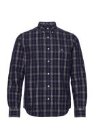 D1. Reg Ut Cord Check Shirt GANT Navy