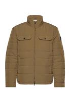 Channel Quilted Jacket GANT Brown