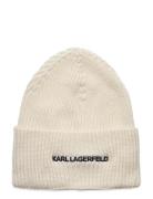 K/Essential Beanie Karl Lagerfeld Cream