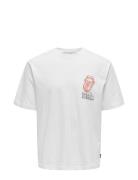 Onsrollingst S Rlx Ss Tee ONLY & SONS White