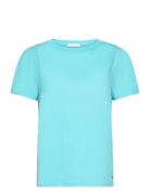 T-Shirt With Pleats Coster Copenhagen Blue