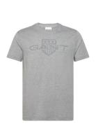 Logo Ss T-Shirt GANT Grey