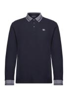 Polo With Detailed Collar Tom Tailor Blue