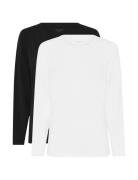 2-Pack Women Bamboo L/S T-Shirt Loose Fit URBAN QUEST White