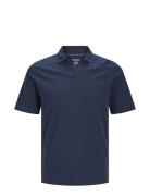 Jjesummer Linen Polo Ss Ln Jack & J S Navy