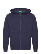 Jacket W/Hood L/S United Colors Of Benetton Blue