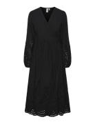 Yasluma Ls Long Wrap Dress S. Noos YAS Black