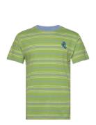 Mini Hand Stripe T-Shirt Santa Cruz Green