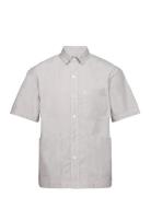 Short Sleeved Shirt - B White Garment Project Grey