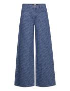 Kl Punched Denim Pants Karl Lagerfeld Blue