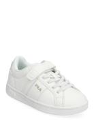 Crosscourt Line Velcro Kids FILA White