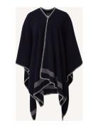 Palma Blanket Stitched Recycled Wool Blend Poncho Lexington Clothing B...