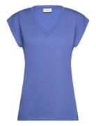 Kalise T-Shirt Kaffe Blue