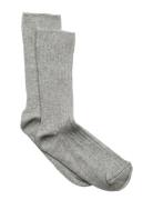 Sock - Rib Melton Grey
