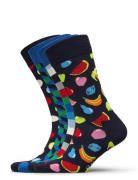 4-Pack Navy Socks Gift Set Happy Socks Patterned