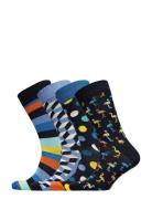 4-Pack Navy Gift Set Happy Socks Blue