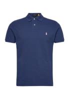 Slim Fit Mesh Polo Shirt Polo Ralph Lauren Blue