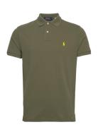 Custom Slim Fit Mesh Polo Shirt Polo Ralph Lauren Khaki