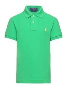 Slim Fit Cotton Mesh Polo Shirt Ralph Lauren Kids Green