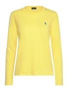 Long-Sleeve Jersey Crewneck Tee Polo Ralph Lauren Yellow