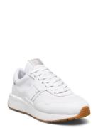 Train 89 Leather & Oxford Sneaker Polo Ralph Lauren White