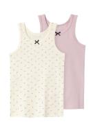 Nmftank Top 2P Buttercream Floral Noos Name It Patterned
