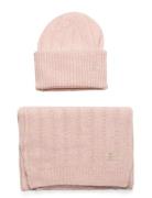 Gp Th Timeless Beanie + Scarf Tommy Hilfiger Pink