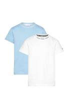 Intarsia 2-Pack Ss T-Shirt Calvin Klein Patterned
