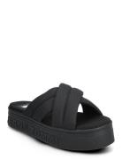 Tjw Lettering Flatform Sandal Tommy Hilfiger Black