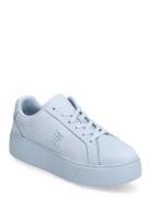 Platform Court Sneaker Nubuck Tommy Hilfiger Blue