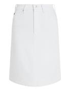 Dnm A-Line Skirt Hw White Tommy Hilfiger White