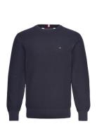 Oval Structure Crew Neck Tommy Hilfiger Blue